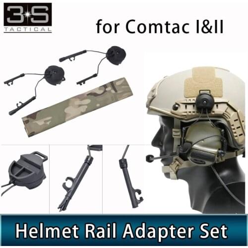 Z-TAC Helmet Rail Adapter Set For ZTAC Headset Comtac I&II&III Peltor Comtac Z-tactical Shooting Headphones
