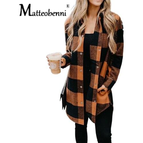 Блузки в клетку Matteobenni China At AliExpress