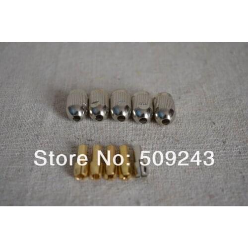 New 10PCS Brass Collet Set Including 1mm/1.5mm/2.3mm/3mm/3.18mm + M7 Clip cap Nut Fits Dremel Rotary