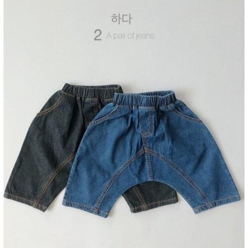 New 2021 Summer Boys Girls Children Pants Kids Baby Pants Loose Kids Pants For Boys Girls Cowboy Casual Pants 1-6Yrs