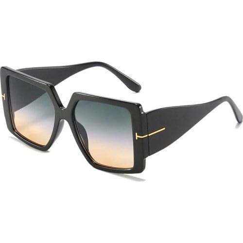 New Fashion Oversized Sunglasses Women Square Shades Luxury Brand Designer Vintage Ladies Sun Glasses UV400 Oculos de sol