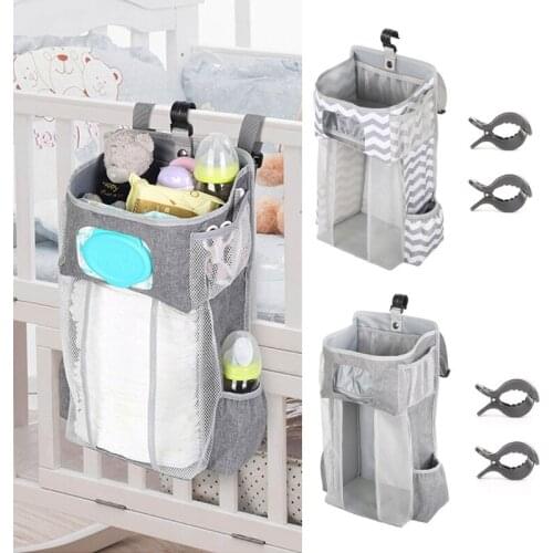 Baby Organizer Crib Hanging Storage Bag Foldable Nursing Stacker Caddy Organizer for Kids Essentials Bedding Set
