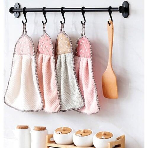 Cartoon Hand Towel Children Microfiber Hand Dry Towel For Kids Soft Plush Fabric Absorbent Hang Towel Kitchen Bathroom Use