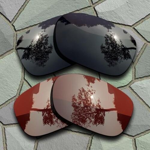 Grey Black&Bronze Brown Sunglasses Polarized Replacement Lenses for Oakley Twoface