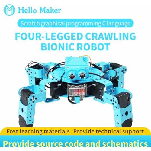 Artificial Intelligence Programming Education Quadruped Crawling Bionic Robot Scratch Graphical Programming C Language