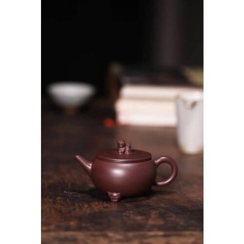 Are recommended pure manual undressed ore old eggplant heap draw sketch 180 cc Liu Chi Yang violet arenaceous mud