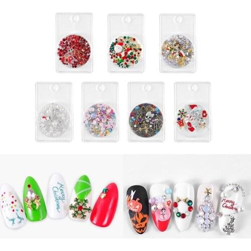 Christmas 3D Nail Art Rhinestones Charms Crystals for Nail Art Design Craft