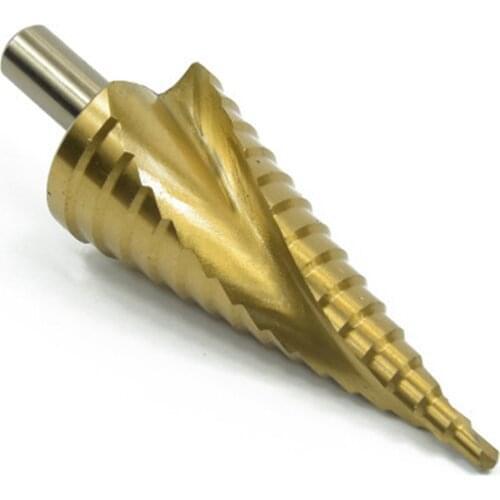 Hex Shank Straight Groove Step Drill Single 4-20 Cutter Set Pagoda Drill Set Hex Shank Step Drill Taper Set