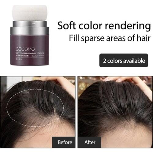 Waterproof Hair Shadow Powder Edge Control 3 Colors Hair Line Powder With Puff Makeup Hair Concealer Cover Hair With Gift TSLM1