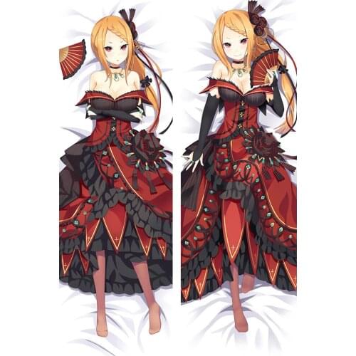 Japanese Anime Re:Zero Priscilla Barielle Dakimakura Hugging Body Pillowcase DIY Custom Long Pillow Case Cover