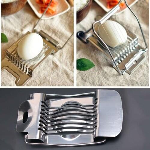 1 Pc Multifunctional Stainless Steel Boiled Egg Slicer Mushroom Tomato Cutter Chopper Shredder Kitchen Cooking Tools