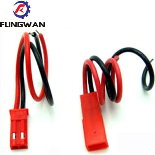 10 PAIRS 100MM 150MM 200MM JST plug JST line 2 pin connector plug lead wire Male & Female
