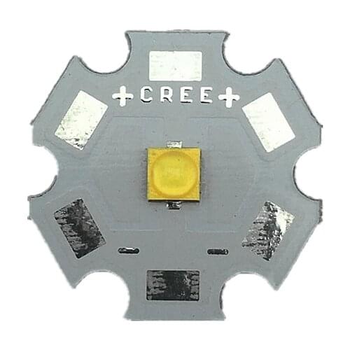 10pcs Cree XTE XT-E 1W - 5W Led Nature White 4000-4500K LED Light With 8/10/12/14/16/20MM Aluminum PCB For DIY Flashlight Lamp