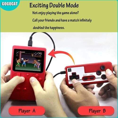 2019 Hot Rechargeable 400 in 1 Video Game Console Retro Game Mini Handheld Player for Kids Gift Built-in 400 Games Tetris Power