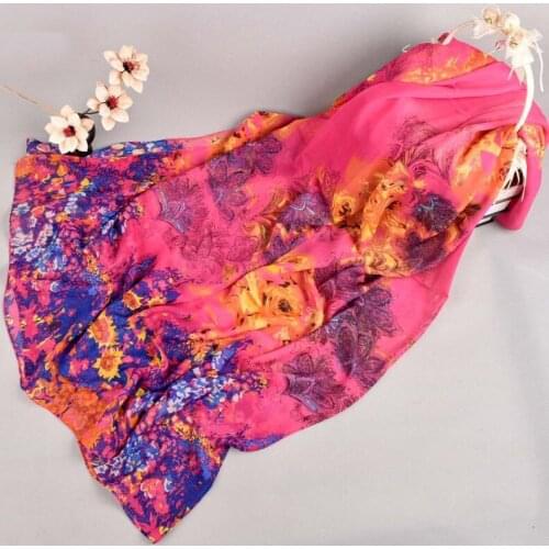 2020 200CM BIG SIZE Fashion Cashew chiffon scarf silk square hijab cool shawl ladies foulard femme Scarves hair bufanda mujer