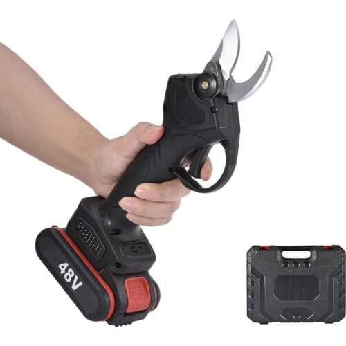 48V Cordless Pruner Electric Pruning Shear with Lithium-ion Battery Efficient Fruit Tree Bonsai Pruning Branches Cutter 2020 New