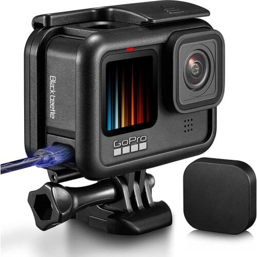 BINPAI For GoPro Hero 9 Black Plastic Frame Protective Cover Anti-fall Protective Frame Shell,GoPro9 Sports Camera Accessories