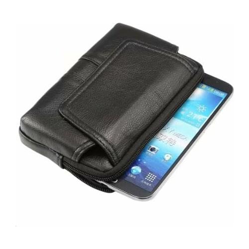 Waist Belt Genuine Leather Phone Case Pouch For Huawei P30 P20 Mate 20 10 9 Pro Y5 Y3 Y6 Y9 Y8 Y7 Prime(2018) P Smart+ 2019