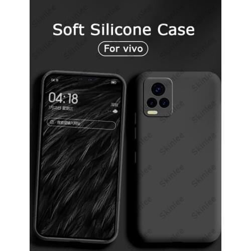 Skinlee Case For vivo V21 Full Protection Soft Silicone Matte Cover For VIVO V21E Shockproof Case