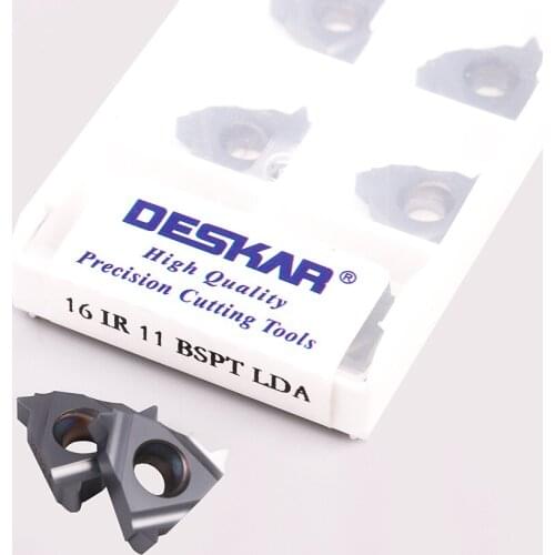 DESKAR 16IR/16ER 11BSPT 14BSPT 19BSPT LDA/LDC Carbide CNC inserts suitable for processing steel and stainless steel materials