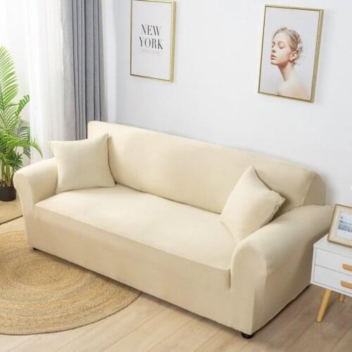 Pet scratch-resistant stretch sofa cover all-inclusive washable mobile solid color sanding childrens cushion cover combination