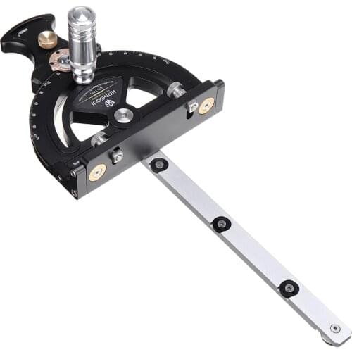 HONGDUI HD-TB01 Miter Gauge 0-70° Adjustment Woodworking Table Saw Handle 70 ° Assembly Angle Ruler Quick Setting