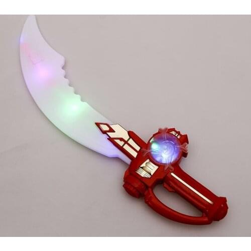 Toy broadsword with battery Child Knife Flashing New Fashioned Shiny Toy Broadsword With Battery Boy Fun Toys Handsome Plastic