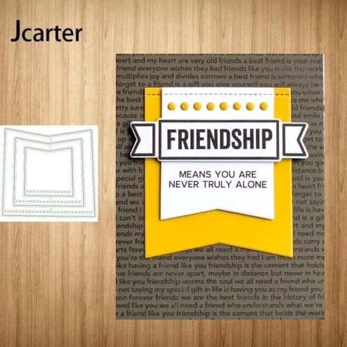 2021 New Tag Frame Shape Metal Cutting Dies Craft Cut Die Stencil for Scrapbooking Handmade Make Album Model Punch Blade Decor