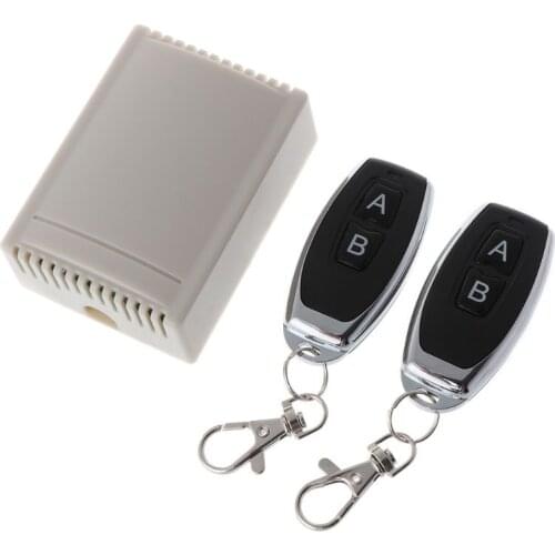 DC12-24V 2CH Relay Remote Control Switch 315/433Mhz Wireless Receiver for Garage