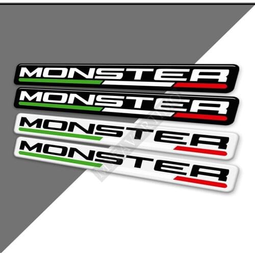 Motorcycle Stickers Tank Pad Protector For Ducati Monster 696 797 821 Stealth 1200 S Fairing Emblem Logo