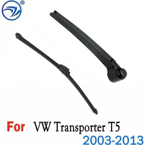 Wiper 16" Rear Wiper Blade & Arm Set Kit Fit For VW Transporter T5 2003-2013 Windshield Windscreen Rear Window