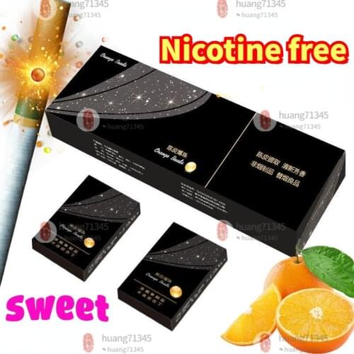 New fashion life fruity pearl tangerine peel without nicotine instead of smoking cessation men and women to reduce stress