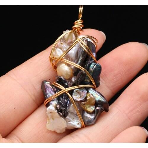 New Style Fashion Pendant Natural Freshwater Pearl Irregular Winding For Jewelry Making DIY Necklace Bracelet Accessory