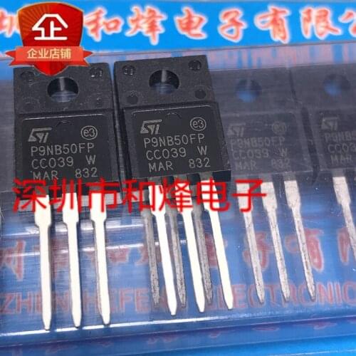 Original 5pcs/ P9NB50FP STP9NB50FP TO-220F 500V 8.6A