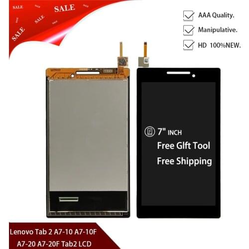 Original 7" inch For Lenovo Tab 2 A7-10 A7-10F A7-20 A7-20 LCD Display Matrix Screen Touch Digitizer Sensor Tablet PC Assembly