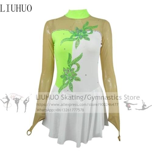 Figure Skating Dress Girls Competition Ice Skating Performance Wear Competition Dance Leotard Artistic Gymnastics Costume