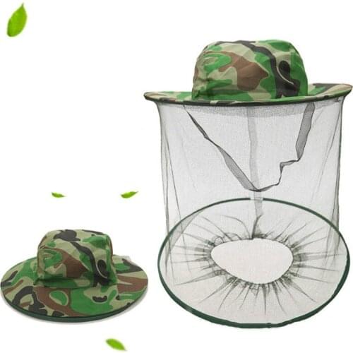 Fishing Caps Mosquito Head Net Wide Brim Anti Insect Bee Fly Protective Mesh Cover Face Mask Bucket Hats Beekeeping Beekeeper W1
