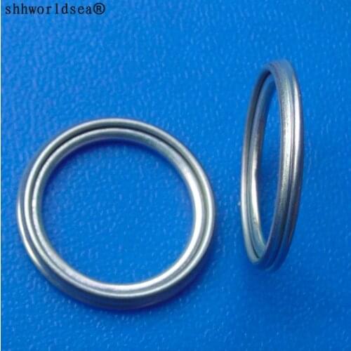 Shhworldsea 100 Pcs/Lot auto Transmission Oil Drain Plug Aluminum Gasket for Toyota 12157-10010
