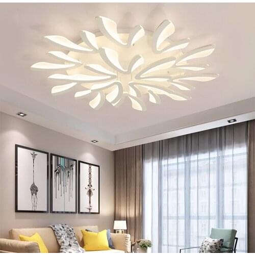 New led Chandelier For Living Room Bedroom Home chandelier black/white Modern Led Ceiling Chandelier Lamp Lighting chandelier