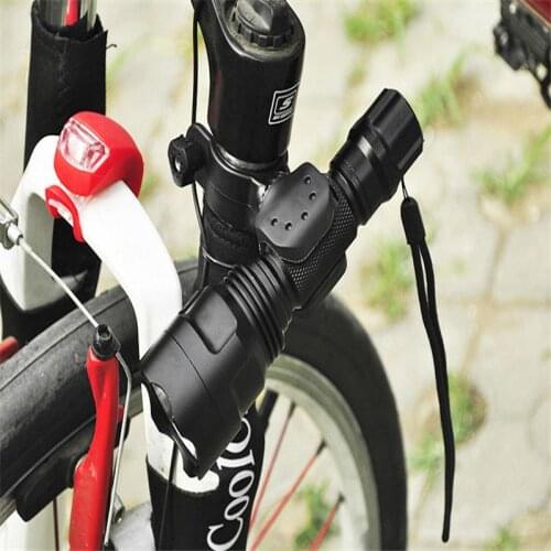 Light Flash Rotates 360 Degrees Bicycleeasy To Install Bicycle Light Holder, Adjustable Flashlight With A Diameter Of 24~28mm
