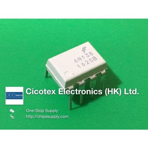 10pcs/lot F6N138 6N138M 6N138 6N138-M DIP8 OPTOISO 5KV DARL W-BASE 8DIP