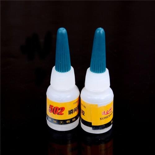 2Pcs 502 Super Kleber Instant Schnell trocknend Cyanoacrylatklebstoff Starke Bindung Schnelle Handwerk Reparatur MUMR999