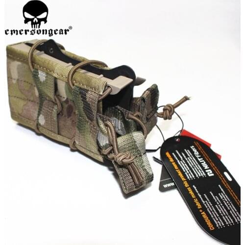 2017 NEW EMERSONGear Double Modular Rifle Magazine Pouch Airsoft Hunting Utility MOLLE MAG Digital Desert Double Modular Pouches