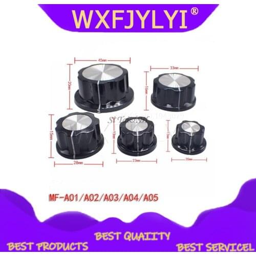 5Pcs MF-A01 MF-A02 MF-A03 MF-A04 MF-A05 Potentiometer Knob WH118/WX050 Rotary Switch Electronic 6mm