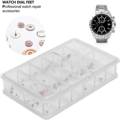 60pcs / box Copper Watch Dial Feet Assortment Spares Repairs Parts for Wristwatch Watchmaker Repair Tool Accessory