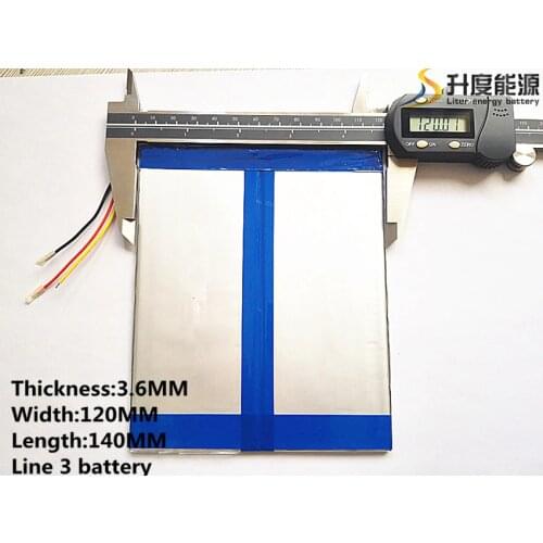 7.4V,10000mAH 36120140 (polymer lithium ion battery) Large 9.7 -inch tablet computer batteries 10.1 panels S7 / S9 and A1