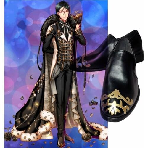 Anime Cosplay Shoes Black Butler Ciel Phantomhive Boots adult men woemn shoes Halloween props 35-44 Yards
