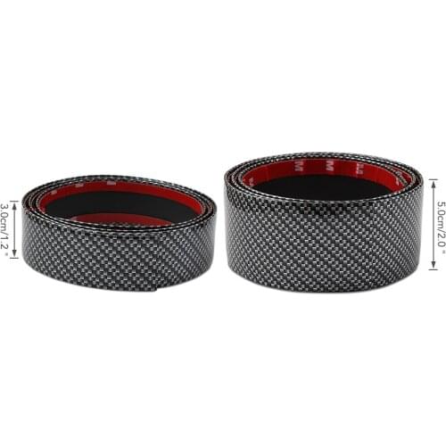 5D carbon fiber Bumper Strip car stickers for Kia Rio K2 K3 5 Sportage Ceed Sorento Cerato Soul Buick Hyundai Tucson I30 I20