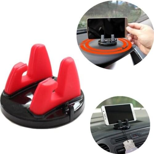 New Car Phone Holder Soft Silicone Stand Bracket Anti Slip Dashboard Mat Pad Phone Mount Holder For iphone 11 Pro Xiaomi Phone