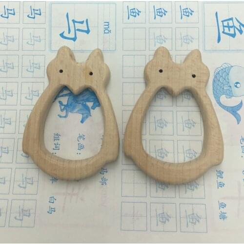 Free shipping! Owl natural nursing wood Teether for baby